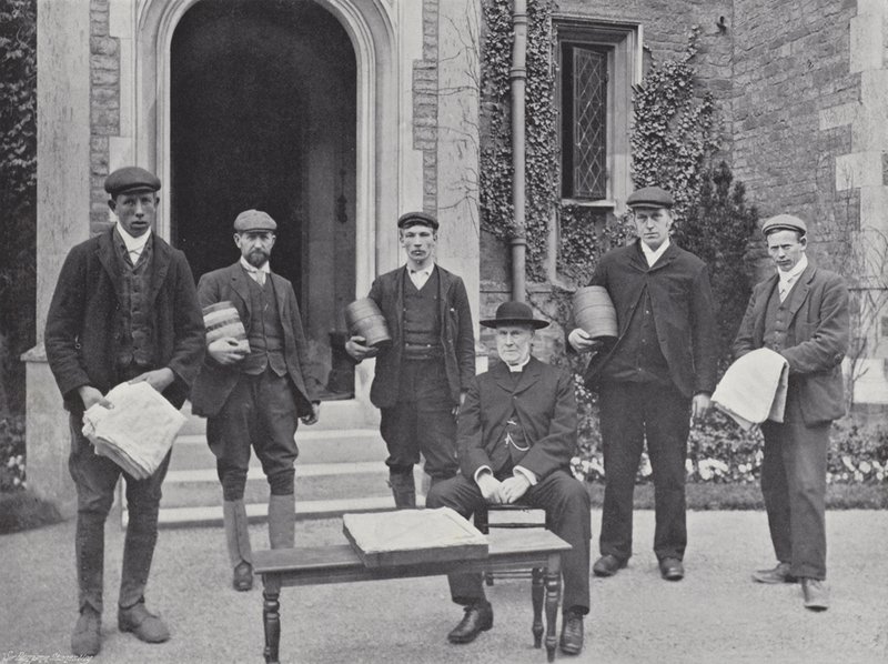 Hallaton Hare Pite Fesztivál, a vikárius és a küldöttség alkotó: J. Benjamin Stone