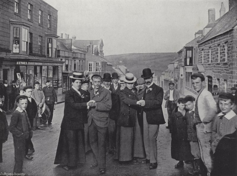 Helston Flora Day, Early Dancers alkotó: J. Benjamin Stone