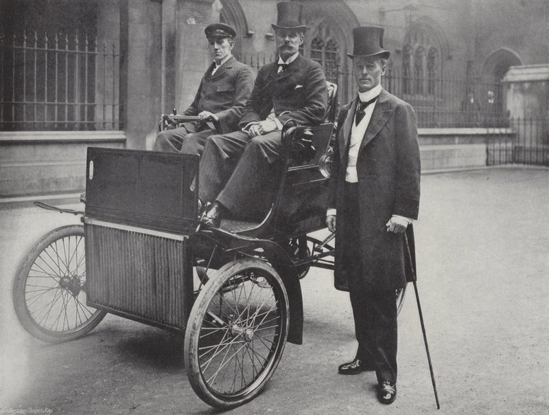 Sir J. Dickson-Poynder, Bart. és Seely őrnagy alkotó: J. Benjamin Stone