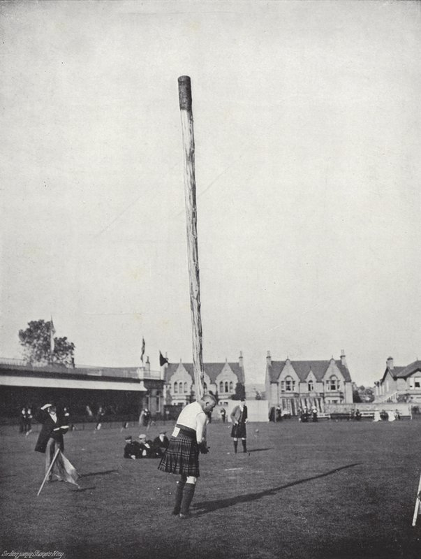 Az invernessi összejövetel, a Caber feldobása alkotó: J. Benjamin Stone