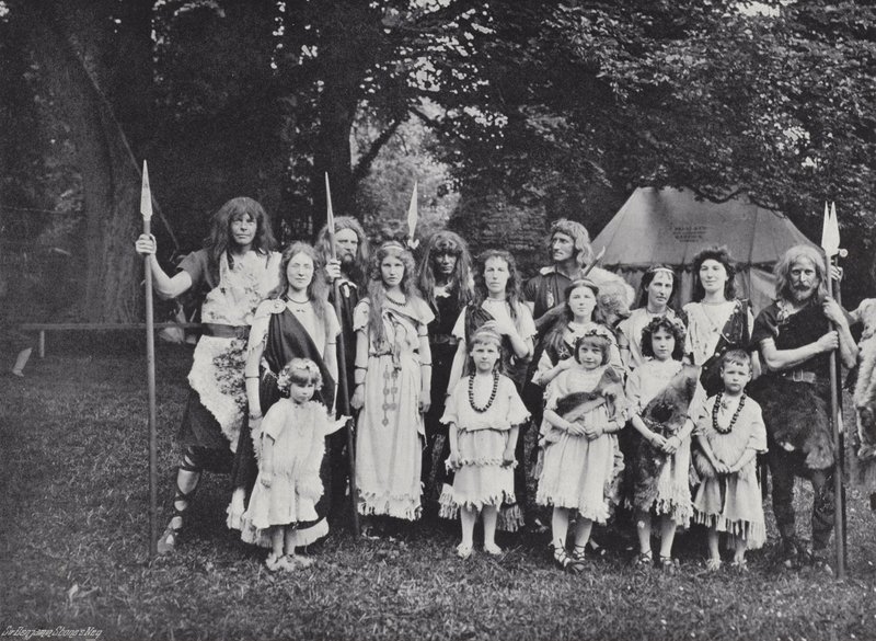 A Sherborne-i verseny, egy angol törzsfőnök, törzsek és családok alkotó: J. Benjamin Stone