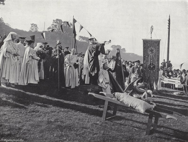 A walesi Eisteddfod, a Gorsedd megnyitása alkotó: J. Benjamin Stone