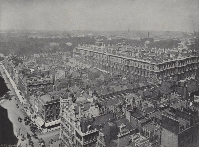 Westminster az óratoronyból alkotó: J. Benjamin Stone