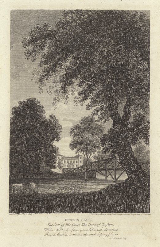 Robert Bloomfield, költő: Euston Hall (metszet) alkotó: J. Greig
