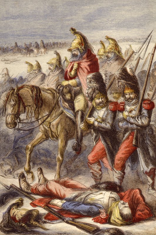 A visszavonulás Moszkvából (chromolitho) alkotó: J. H. Nicholson