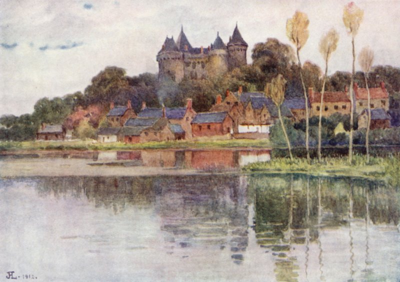 Chateau de Combourg (színes litó) alkotó: J. Hardwicke Lewis