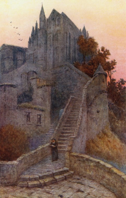 A csoda, Mont St Michel (színes litó) alkotó: J. Hardwicke Lewis