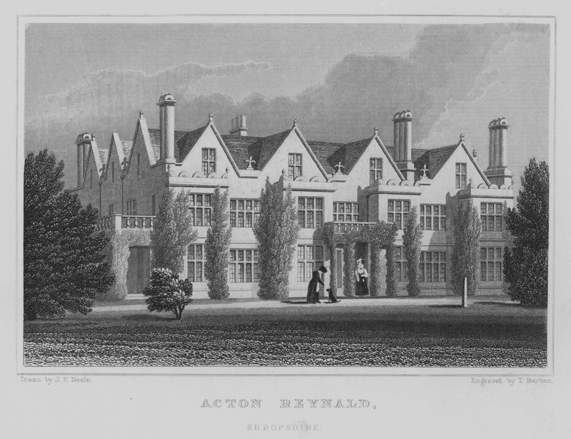Acton Reynald, Shropshire (metszet) alkotó: John Preston Neale