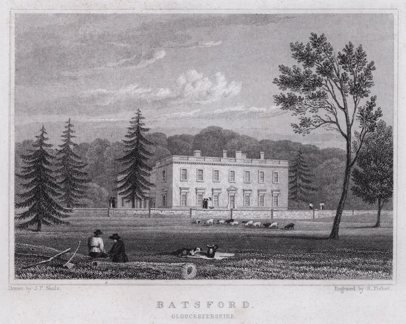 Batsford, Gloucestershire (metszet) alkotó: John Preston Neale