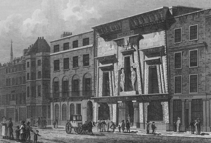 Bullock Múzeum, Piccadilly (metszet) alkotó: John Preston Neale