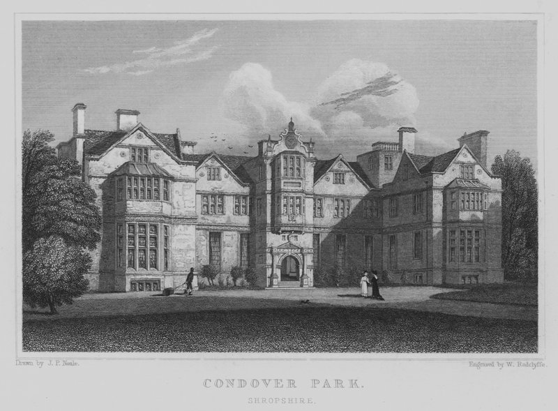 Condover Park, Shropshire (metszet) alkotó: John Preston Neale