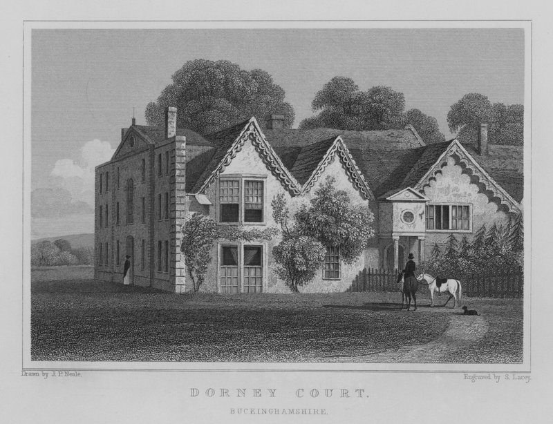 Dorney Court, Buckinghamshire (metszet) alkotó: John Preston Neale