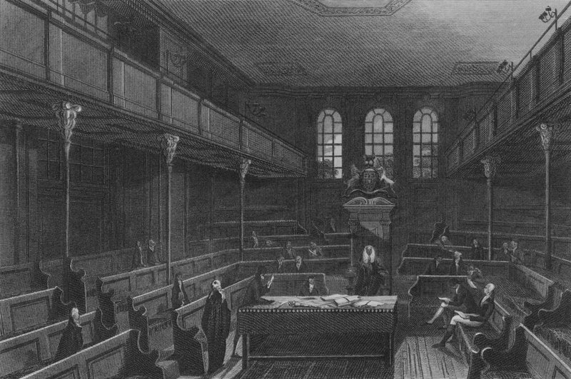 Az alsóház belseje (metszet) alkotó: John Preston Neale
