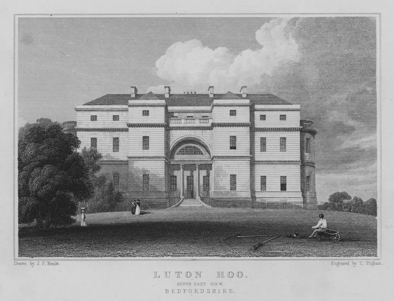 Luton Hoo, South East View, Bedfordshire (metszet) alkotó: John Preston Neale