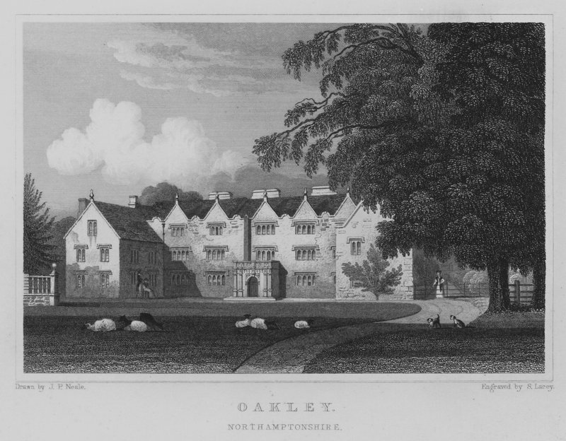 Oakley, Northamptonshire (metszet) alkotó: John Preston Neale