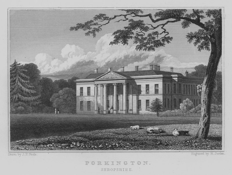 Porkington, Shropshire (metszet) alkotó: John Preston Neale