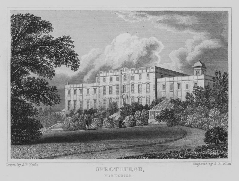 Sprotburgh, Yorkshire (metszet) alkotó: John Preston Neale
