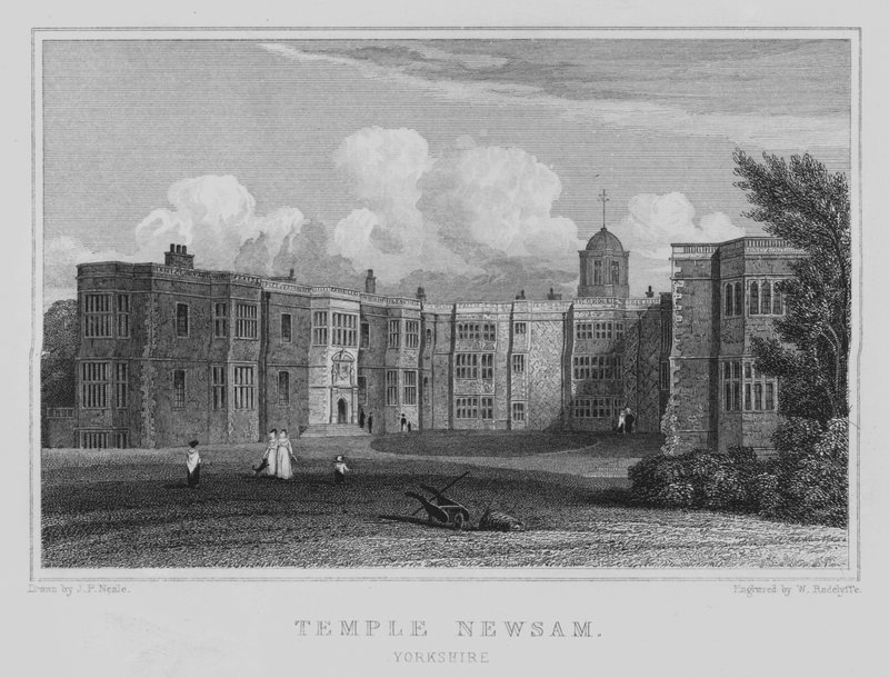 Temple Newsam, Yorkshire (metszet) alkotó: John Preston Neale