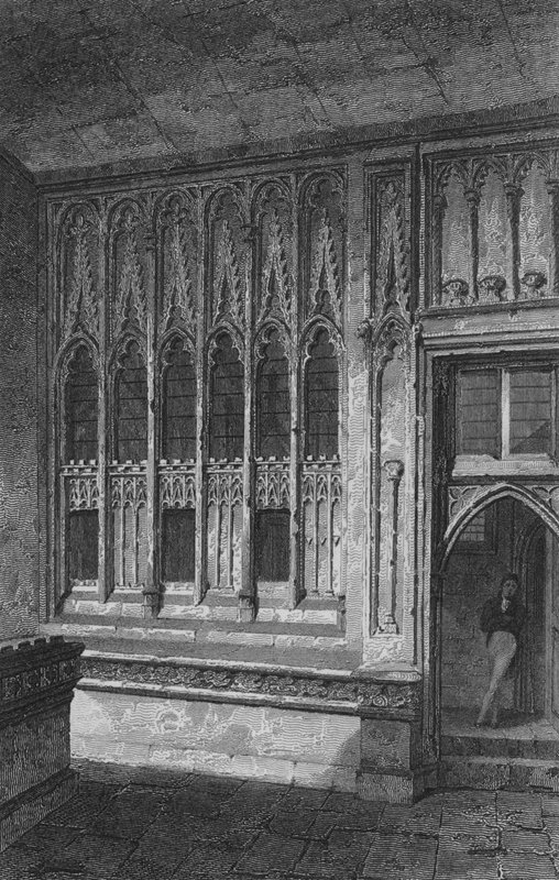 Alsó előcsarnok, alsóház (metszet) alkotó: John Preston Neale