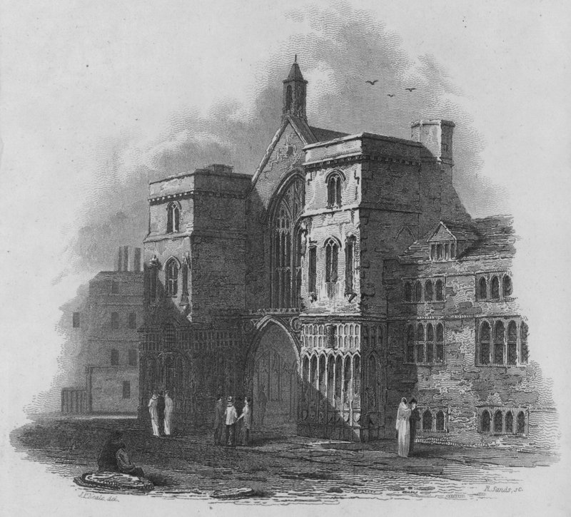 Westminster Hall (metszet) alkotó: John Preston Neale
