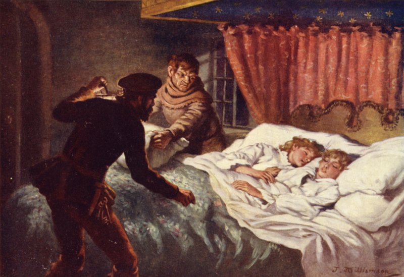 A kis hercegek meggyilkolása (színes litó) alkotó: J. Williamson