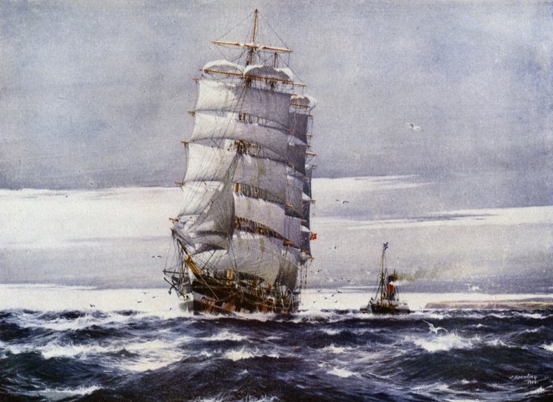 Clipper hajók: Carlisle Castle (színes litho) alkotó: Jack (after) Spurling
