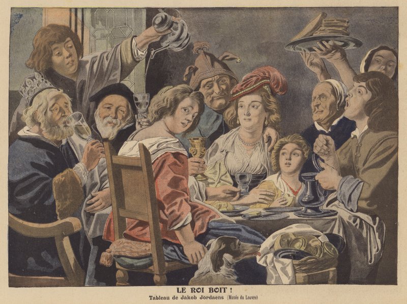 A király iszik alkotó: Jacob Jordaens