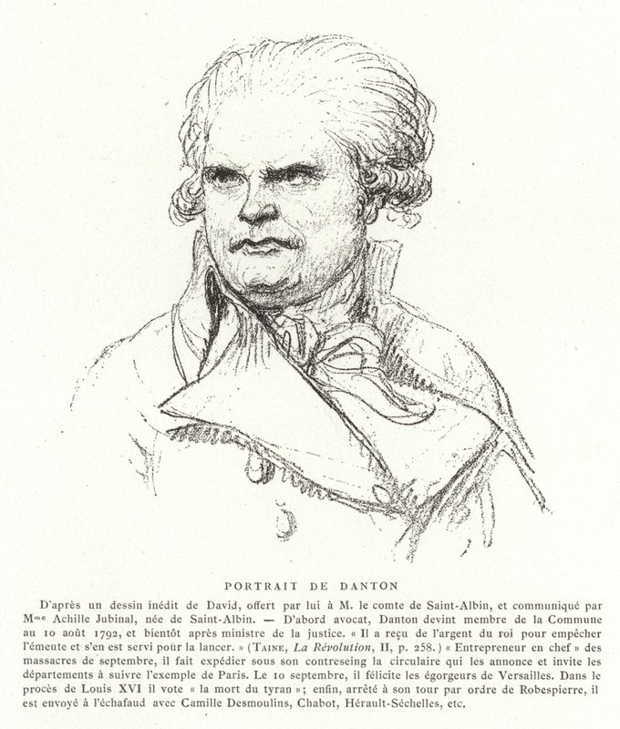 Georges Danton, francia forradalmi politikus alkotó: Jacques Louis David
