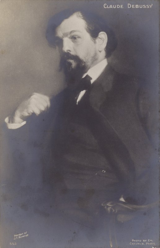 Claude Debussy francia zeneszerző (1862-1918) alkotó: Jacques Emile Blanche