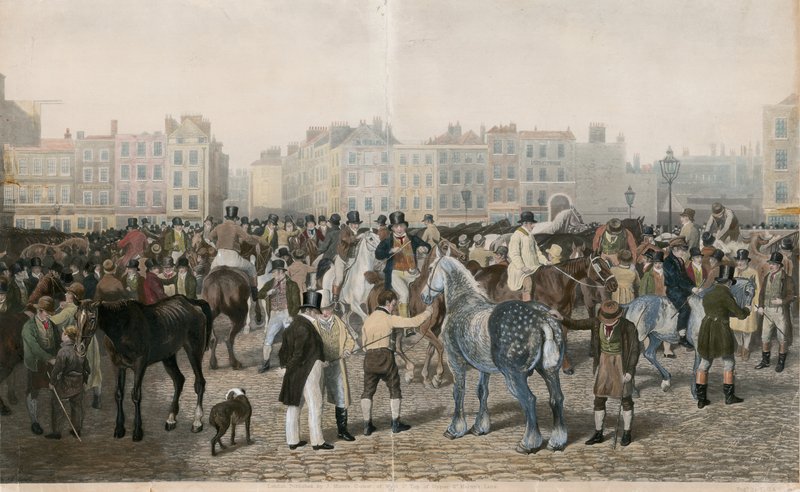 Régi Smithfield piac alkotó: Jacques Laurent Agasse
