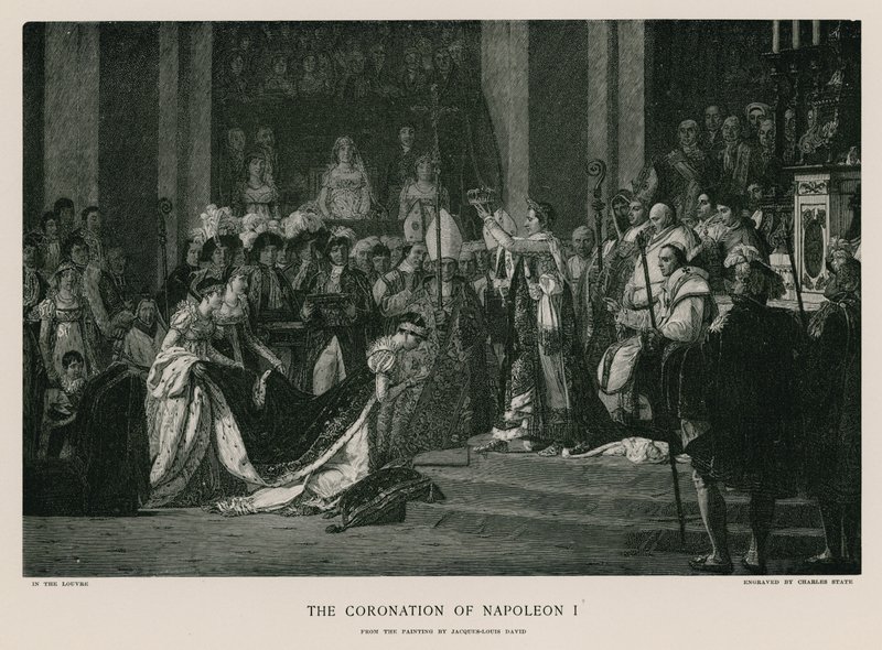 I. Napóleon megkoronázása alkotó: Jacques Louis David