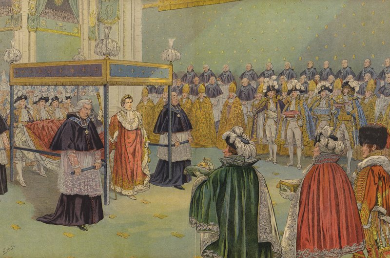 Bonaparte Napóleonnak a párizsi koronázásán átadott ajándékok alkotó: Jacques Marie Gaston Onfray de Breville (Job)