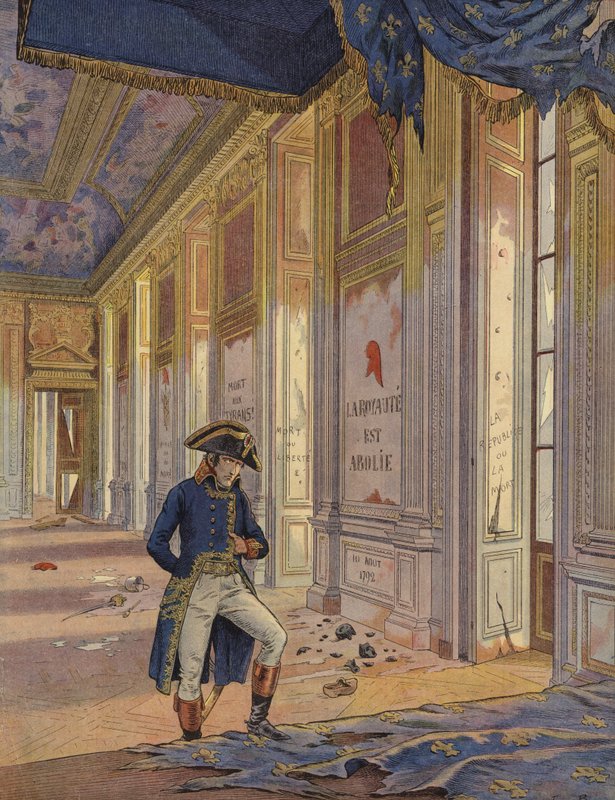 Bonaparte Napóleon a Tuileries-palota romjai között alkotó: Jacques Marie Gaston Onfray de Breville (Job)