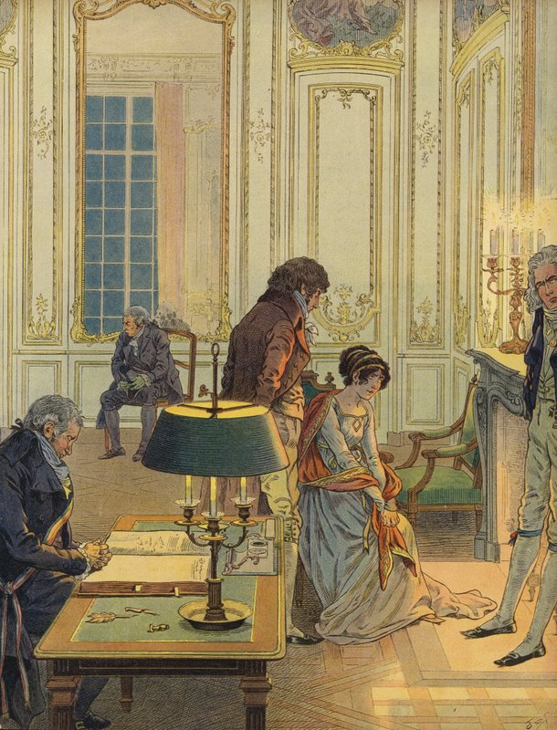 Bonaparte Napóleon búcsúzik feleségétől alkotó: Jacques Marie Gaston Onfray de Breville (Job)