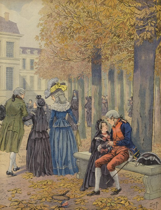 Napóleon és nővére, Elisa alkotó: Jacques Marie Gaston Onfray de Breville (Job)