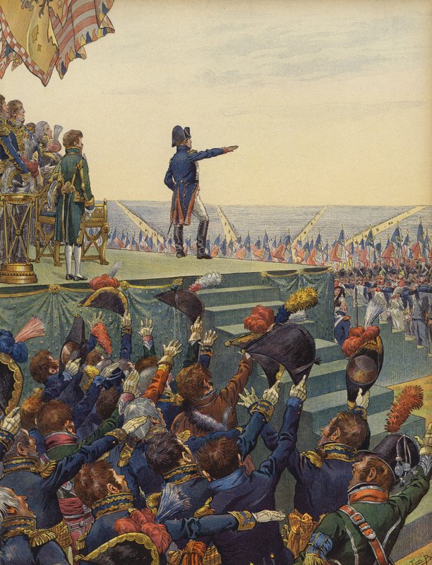Bonaparte Napóleon hadserege hűséget fogadott neki alkotó: Jacques Marie Gaston Onfray de Breville (Job)