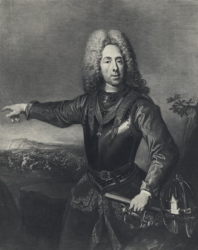Savoyai Jenő herceg (litho) alkotó: Jacques or Jakobus van (after) Schuppen