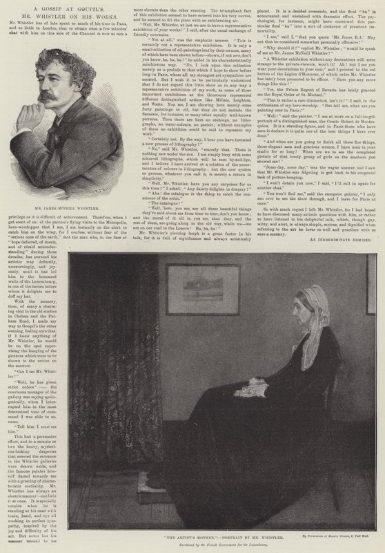 Whistler úr műveiről alkotó: James Abbott McNeill Whistler