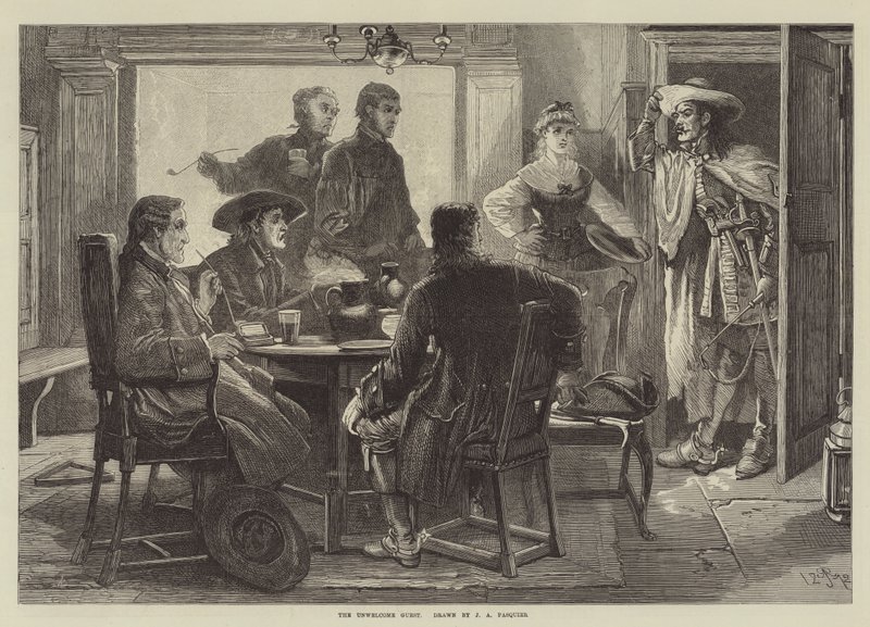 A kéretlen vendég alkotó: James Abbott Pasquier