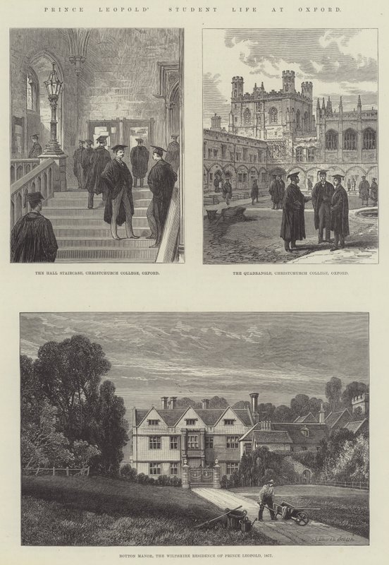 Leopold herceg diákélete Oxfordban alkotó: James Burrell Smith