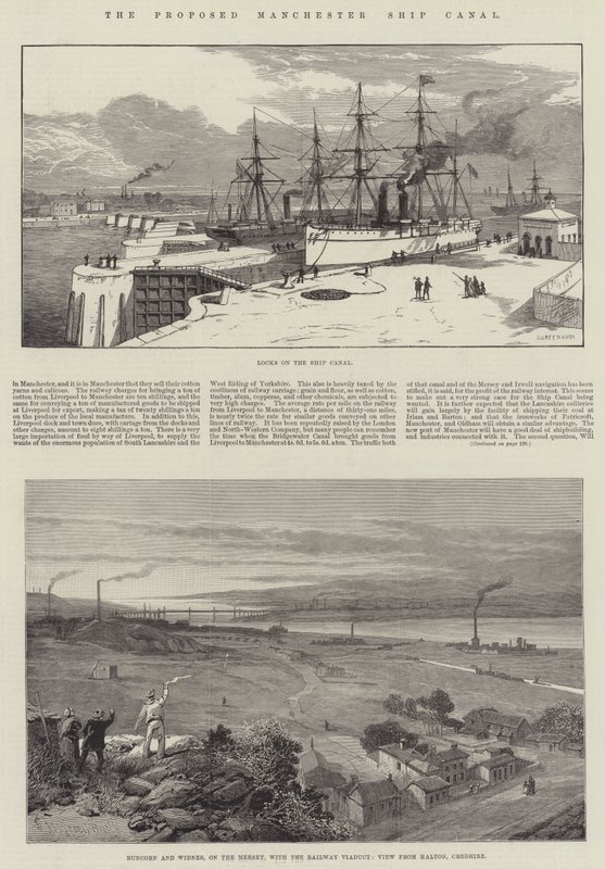 A javasolt manchesteri hajócsatorna alkotó: James Burrell Smith