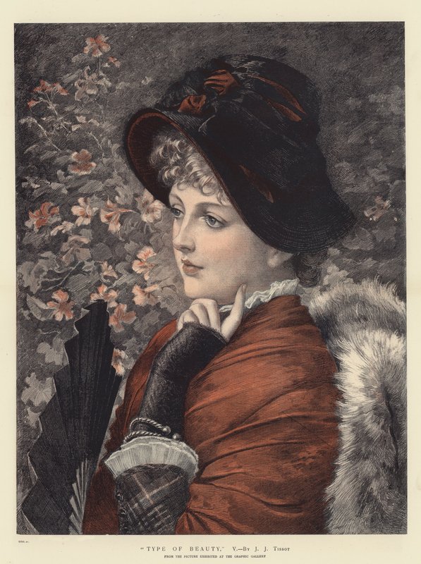 Szépségtípus, V (kromolit) alkotó: James Jacques Joseph Tissot