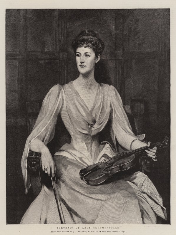 Lady Skelmersdale portréja alkotó: James Jebusa Shannon