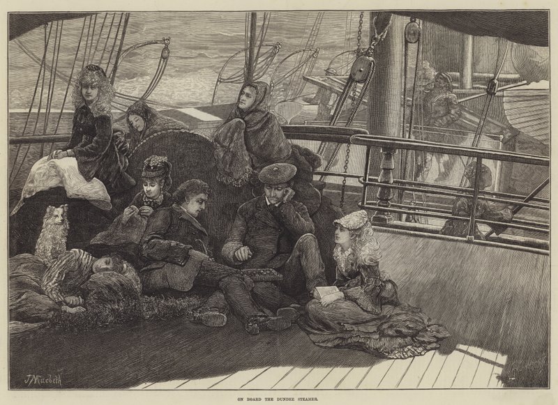 A Dundee Steamer fedélzetén alkotó: James Macbeth