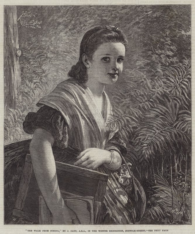 Séta az iskolából alkotó: James Sant