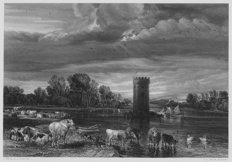 De Tabley Park, a Vernon Gallery képéről alkotó: James after Ward