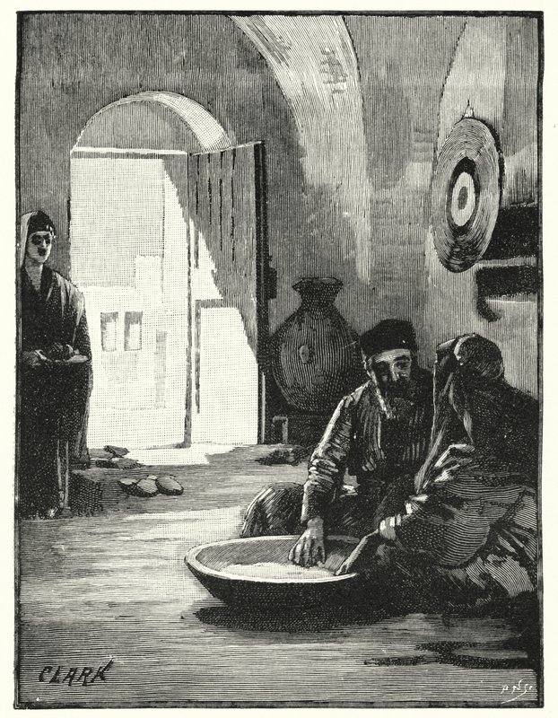 Közönséges ételből való étkezés, keleti szokás (litó) alkotó: James (after) Clark