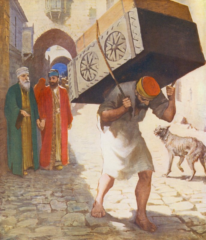 Szentföld: Atal, azaz teherhordó (színes litográfia) alkotó: James (after) Clark