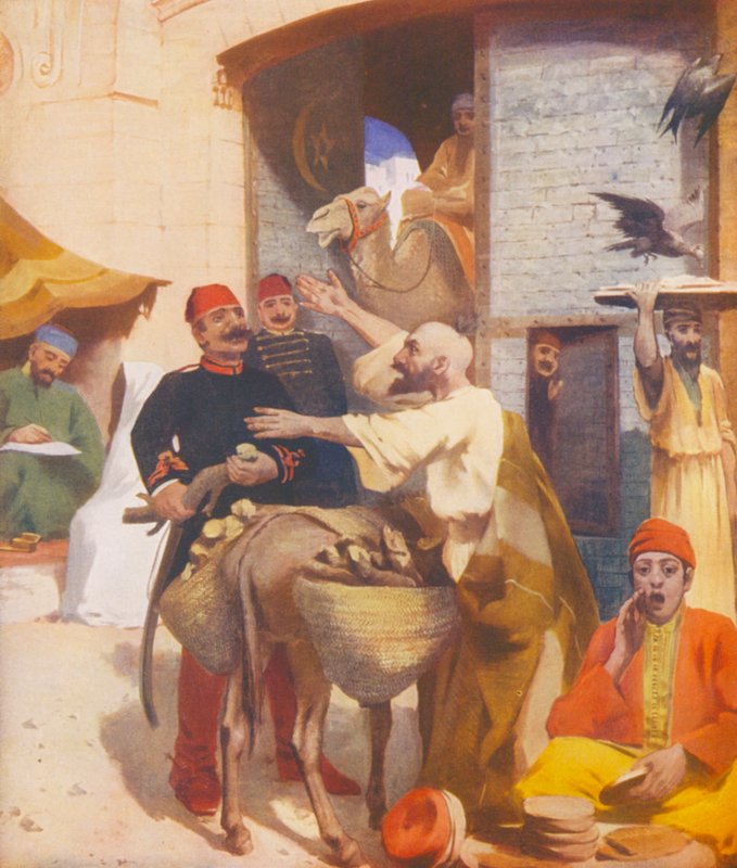Szentföld: Jeruzsálemi Jaffa-kapu (színes litográfia) alkotó: James (after) Clark