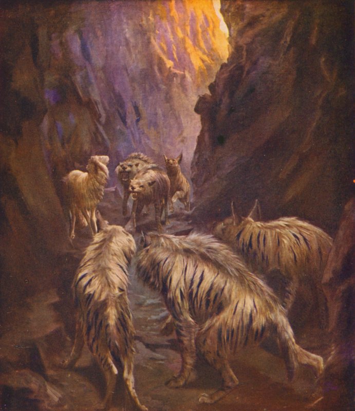 Szentföld: "A halál árnyékának völgyén át" (színes litográfia) alkotó: James (after) Clark